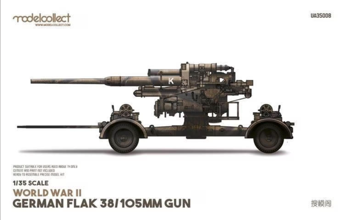 COBI Flak 39 De 10,5 Cm – Maquette En Briques 1/35, Canon Antiaérien WWII, 339 Pièces Et 2 Figurines